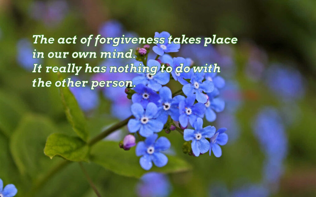 Love, forgiveness, God, humilty, forget. reconciliation, "letting go"